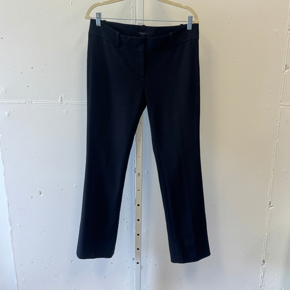 Ann Taylor Straight Leg Dress Pants Trousers Size 6 Stretch Professional Black